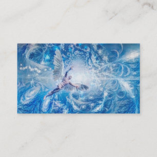 Angel in space tunnel business card