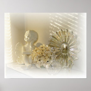 Angel in sunlight still life poster