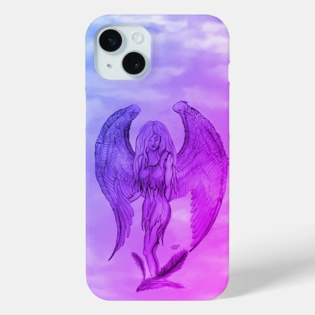 Angel in Tattoo Style Case-Mate iPhone Case (Back)