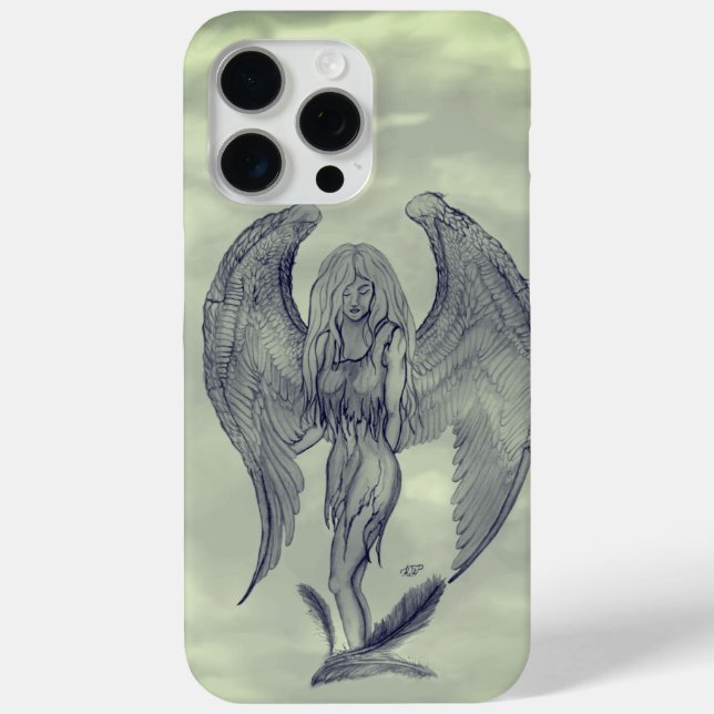 Angel in Tattoo Style Case-Mate iPhone Case (Back)