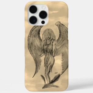 Angel in Tattoo Style iPhone 16 Pro Max Case