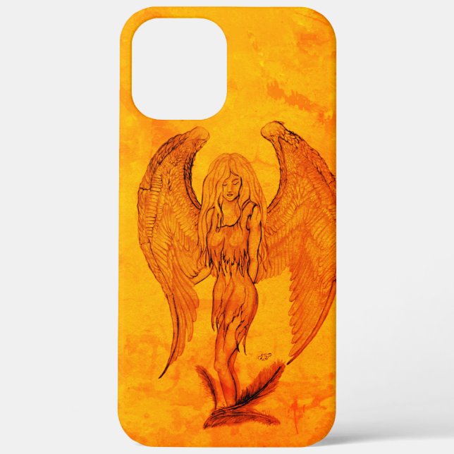 Angel in Tattoo Style Case-Mate iPhone Case (Back)