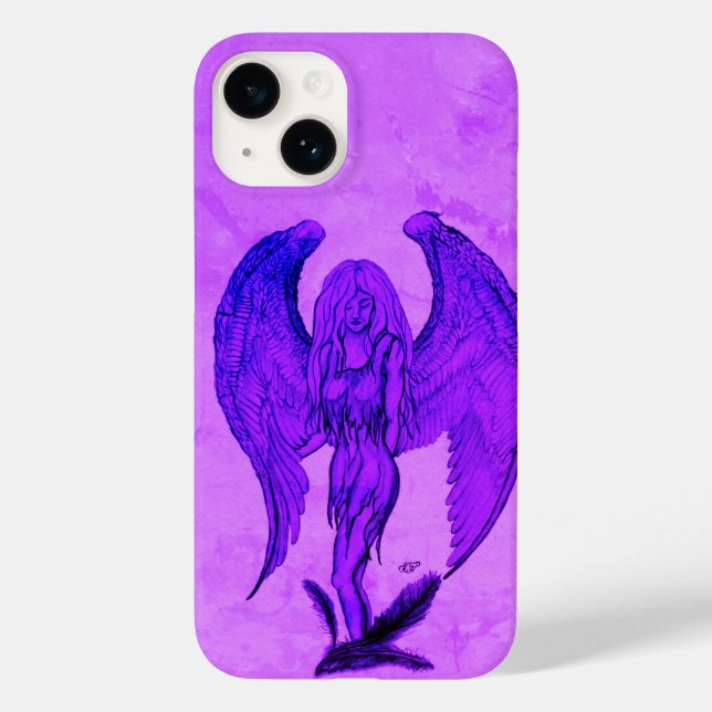 Angel in Tattoo Style Case-Mate iPhone Case (Back)