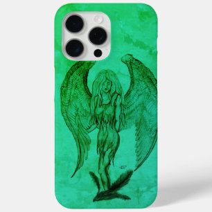 Angel in Tattoo Style iPhone 15 Pro Max Case