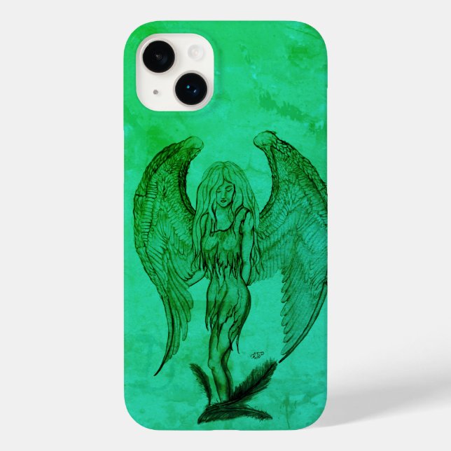 Angel in Tattoo Style Case-Mate iPhone Case (Back)