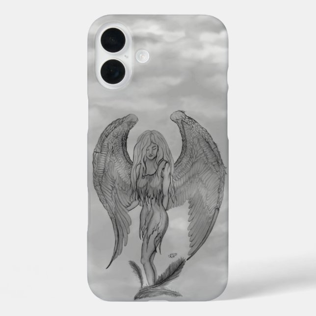 Angel in Tattoo Style Case-Mate iPhone Case (Back)