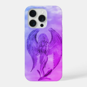 Angel in Tattoo Style iPhone 15 Pro Case