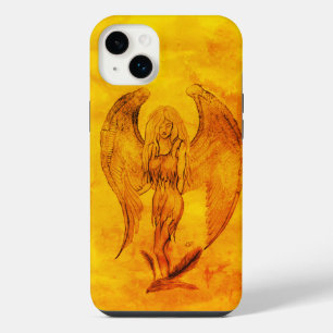 Angel in Tattoo Style iPhone 14 Plus Case