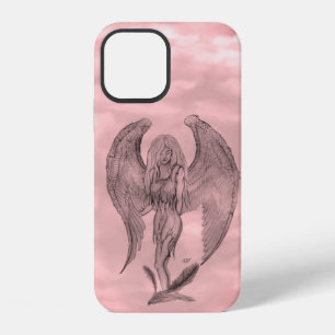 Angel in Tattoo Style iPhone 12 Case
