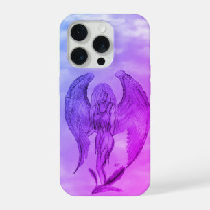 Angel in Tattoo Style iPhone 15 Pro Case