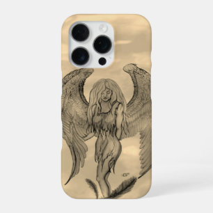Angel in Tattoo Style iPhone 16 Pro Case