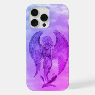 Angel in Tattoo Style iPhone 15 Pro Max Case