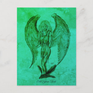 Angel in Tattoo Style Postcard