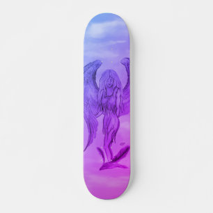 Angel in Tattoo Style Skateboard