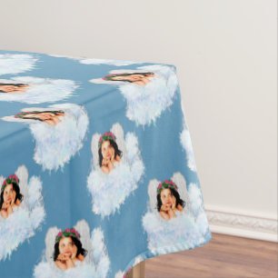 ANGEL IN THE CLOUDS 3-52x70 COTTON TABLECLOTH