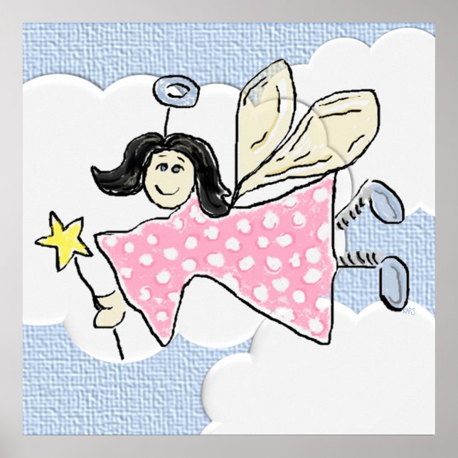 Angel in the Clouds 3 Dimensional Poster (Front)
