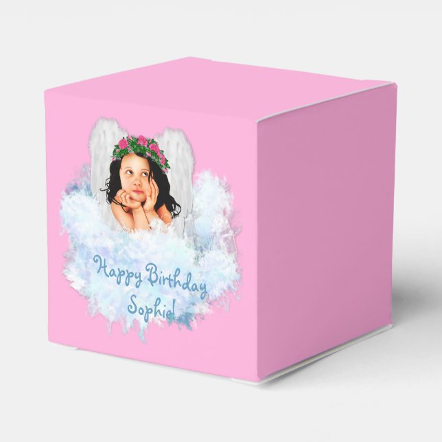 ANGEL IN THE CLOUDS 6, PARTY FAVOR BOX,square Favour Box (Back Side)