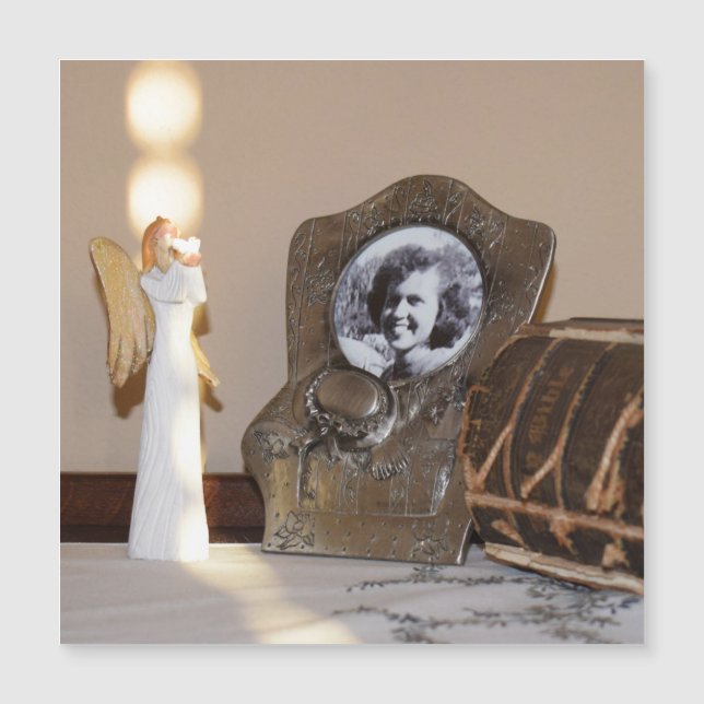 Angel in the Light Greeting Card (Front)