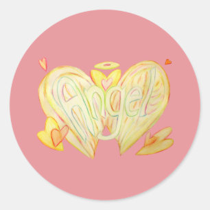 Angel Inspirational Word Art Decal Stickers