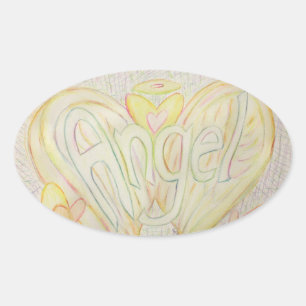 Angel Inspirational Word Art Sticker Decals