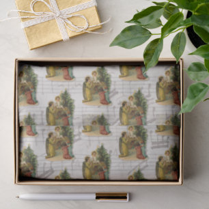  Angel & Jesus Christian Antique Christmas Girl Tissue Paper