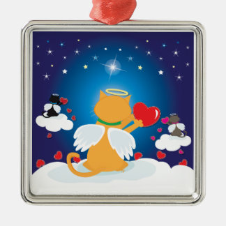 Angel Kitties - With Love from Heaven Metal Tree Decoration