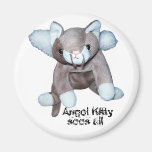 Angel Kitty sees all Magnet
