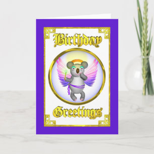 Angel Koala Birthday Card