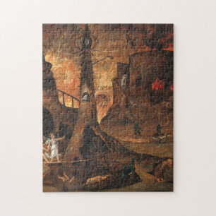 Angel Leading A Soul Into Hell By Hieronymus Bosch Jigsaw Puzzle