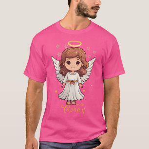 Angel Little Girl Aesthetic Celestial Design Fo T-Shirt