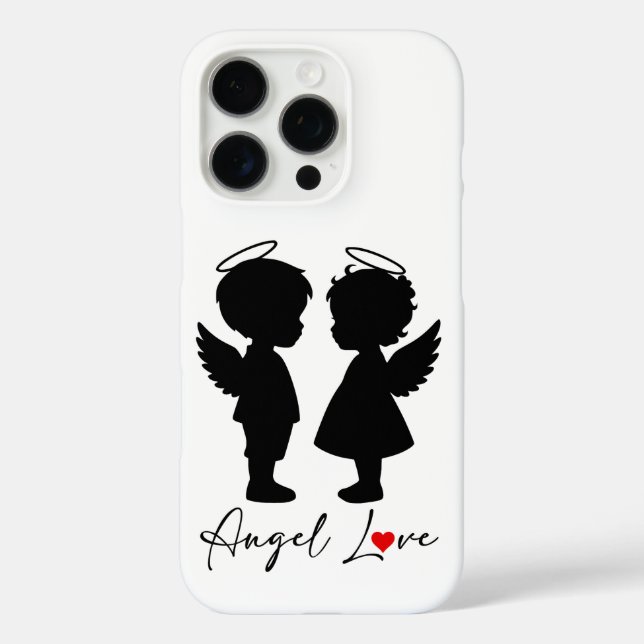 Angel Love – Cute Angel Couple Design Case-Mate iPhone Case (Back)