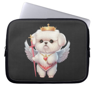 Angel Maltese Puppy, Maltes dog lovers and owners Laptop Sleeve