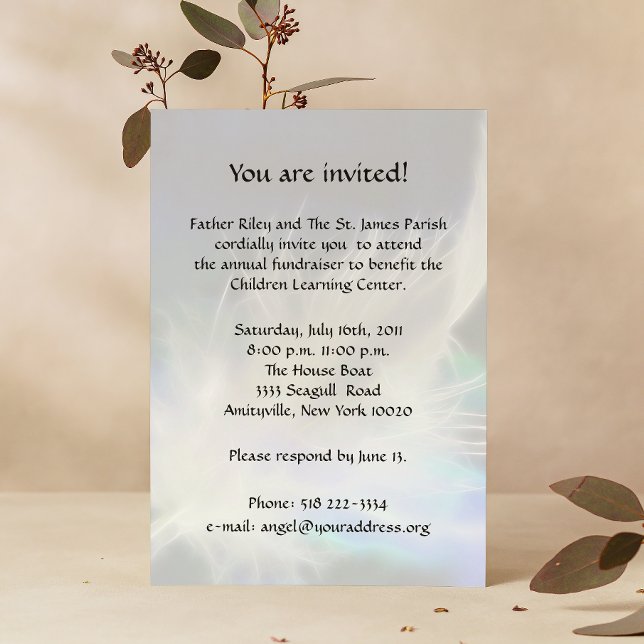 Angel Message 2 Fundraiser Invitation (Creator Uploaded)