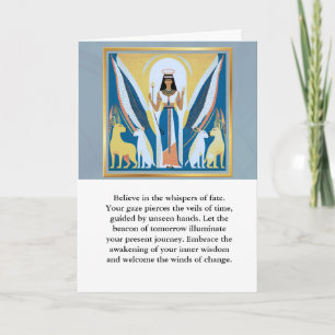 angel message egypt  happy birthday card