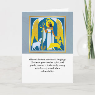 angel message egypt  happy birthday card