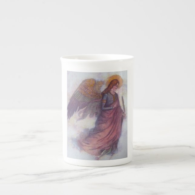 Angel, messenger bone china mug (Front)