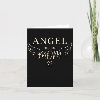 Angel Mom Forever Loved Never Forgotten Memorial Card