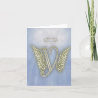 Angel Monogram Note Card