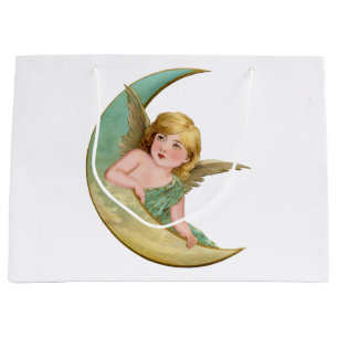 Angel Moon Painting Large Gift Bag