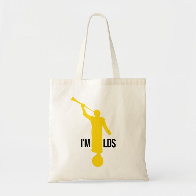 Angel Moroni (I'm LDS) Tote Bag (Front)