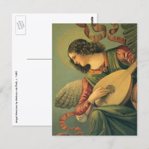 Angel Musician, Melozzo da Forli, Renaissance Art Postcard
