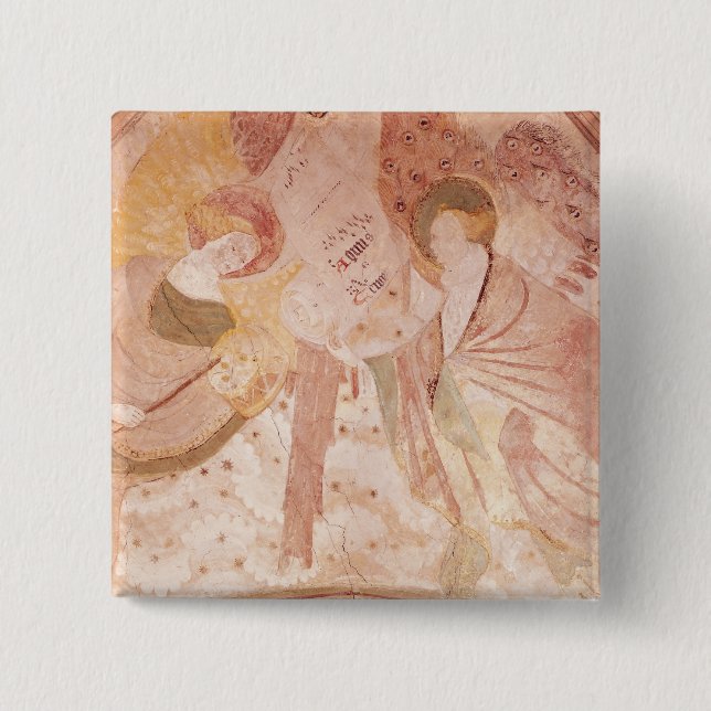 Angel Musicians 15 Cm Square Badge (Front)