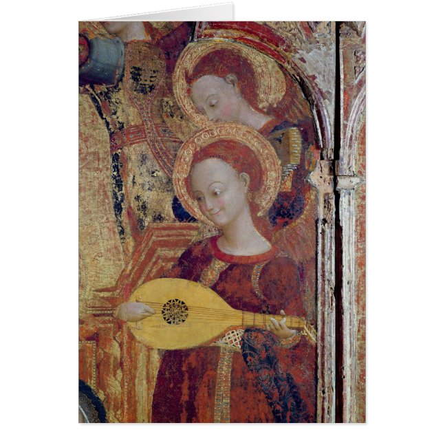 Angel musicians from painting of Virgin and Child (Front)