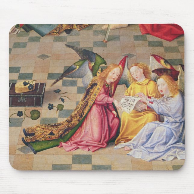 Angel musicians from right panel of altarpiece mouse pad (Front)