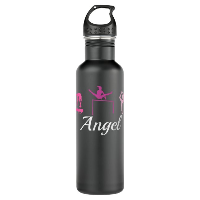 Angel Name Gift Personalised Gymnastics T-Shirt Co 710 Ml Water Bottle (Front)
