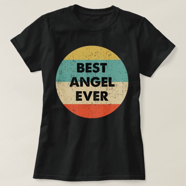 Angel Name Long Sleeve  T-Shirt (Design Front)