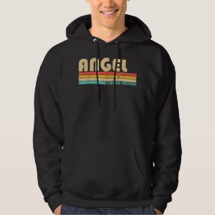 ANGEL Name Personalised Retro Vintage 80s 90s Birt Hoodie