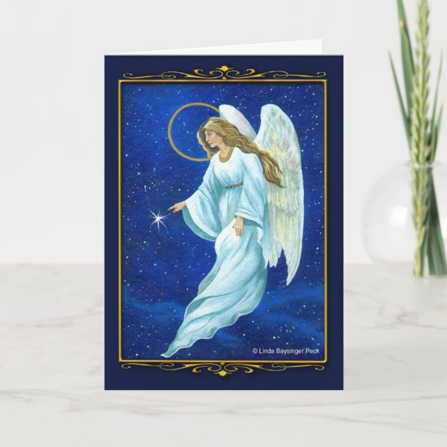 Angel Nocturne Holiday Card (Front)