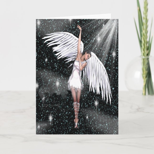 Angel Note Card Blank on Inside (Front)