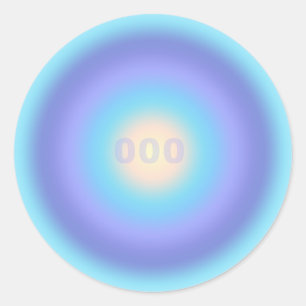 Angel Number 000 - New Opportunities & Fresh Start Classic Round Sticker